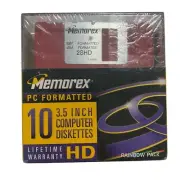 Memorex PC Diskettes 10 Pack NEW