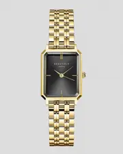 [Rosefield] Rosefield Girls' Octagon Xs Watch in Black/Gold One Size Black/Gold