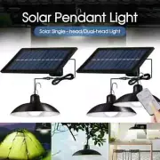 Solar Power Light Outdoor Hanging Pendant Garden Yard Tent Lamp Remote Control