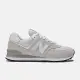 New Balance 男女 574系列 復古鞋 ML574EVW-D US8 雲灰白