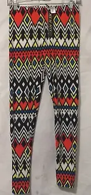 Women's Leggings Multi Color Prints By New Mix Size :M/L NWT