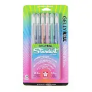37904 Sakura Gelly Roll Stardust Gel Pen, Stardust Meteor Set, 6 Packs of 6 Ea