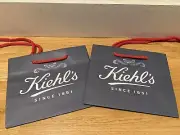 NEW Kiehl’s set of 2-mini paper shopping bags