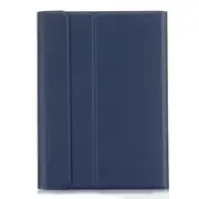 Detachable Bluetooth Keyboard + Horizontal Flip Leather Case With Holder For Ipad Pro 9.7 Inch Ipad Air Ipad Air 2 Ipad 9.7 Inch (2017) Ipad 9.7 Inch (2018) (Blue)