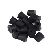 15pcs Rubber Feet Bumpers Amplifier Speaker Cabinet Leg Pads, D20x15xH17mm