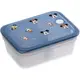 小禮堂 迪士尼 日製 方形微波保鮮盒 抗菌保鮮盒 便當盒 450ml Ag+ (藍 大臉)