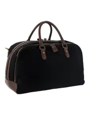 [PIERRE CARDIN] Nomad Canvas Overnight Bag in Black