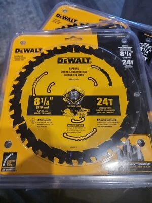 NEW DEWALT DWA181424 8-1/4-Inch 24-Tooth Circular Saw Blade 0803098