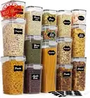 15pcs Airtight Food Storage Containers, BPA-Free w Lids & Labels, Kitchen Pantry