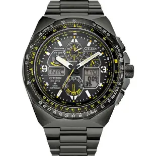 【CITIZEN 星辰】Promaster 限量黑鷹航空錶 NAVI HAWK A-T 空中之鷹手錶 送行動電源(JY8127-59E)