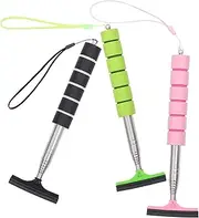 CRILSTYLEO 3-pc Set Telescopic Window Cleaner Car Rearview Mirror Squeegee Windscreen Cleaner Tool for Weather