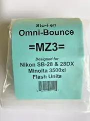 StoFen Omni-Bounce MZ3 Diffuser Suits Nikon SB-28 & 28DX Flash Units - New!