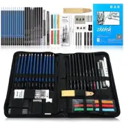 48 Professional Sketching Pencils and Drawing Kits, Including Sketching Pads,...