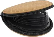 Gadpiparty Stylish Cd Embroidered Plaid Bag Car Cd Storage Case Large Capacity Zipper Closure Protect Discs from Damage