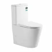 RIMLESS Toilet Suite BACK TO WALL FACED CLOSE COUPLED back inlet SOFT CLOSE Seat