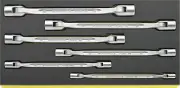 Stahlwille SET DOUBLE ENDED FLEXI-JOINT SPANNERS 96838764 Set with 6 Psc. TCS 2