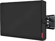 Porch Shield 71-75 inches Outdoor TV Cover Universal Weatherproof Protector for LCD, LED, Plasma Flat TV Screen, Compatible with Wall Mounts and Stands (Black)