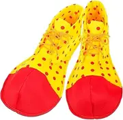 [SAFIGLE] 1 Pair Halloween Clown Shoes Lightweight Decorative Circus Shoes for Cosplay Parties Carnivals and Masquerades Comfortable Fit for Teens and Adults