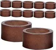 Generic 12pcs Wooden Napkin Rings Christmas Napkin Rings Christmas Napkin Holder Napkins Rings Christmas Dinner Napkins Napkin Holders Dinner Table Dining Room Table Boho Beads Light Brown