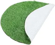 PRETYZOOM Round Artificial Grass Turf Outdoor Indoor Area Rug Circular Carpet Realistic Synthetic Grass Runner Soft Grass Mat for Pet Dog Lawn Garden 31 inch