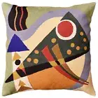 Kandinsky Modern Pillow Cover | Green Abstract Pillows | Modern Chair Cushion...