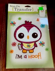 Iron On t Shirt Transfer Decal - NEW - I'm a Hoot - Baby Owl