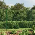 Wire Mesh Fence with Spike Anchors Green 1.6x25 m vidaXL
