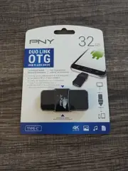 PNY 128GB Duo Link USB 3.1 Type-C OTG Flash Drive for Android Devices