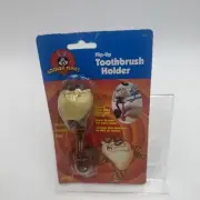 1997 Looney Tunes TAZ Flip-Up Toothbrush Holder w/ Suction Cup