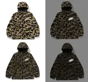 A BATHING APE Men's WINDSTOPPER PRODUCTS BY GORE-TEX LABS 1ST CAMO HOODIE JACKET