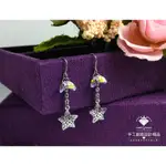 LANDY HOUSE【手工創意設計精品】施華洛世奇元素SWAROVSKI~簍空星星耳環