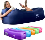 Inflatable Lounger Air Sofa Hammock-Portable,Water Proof& Anti-Air Leaking Desig