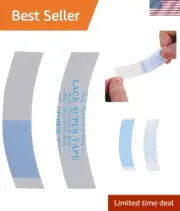 Premium Waterproof Wig Tape Strips - 36 Clear Double-Sided Adhesives with Mesh