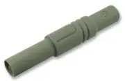 SAFETY PLUG, 4MM, GREY, MAL, Banana Test Connectors 934097106