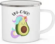 Teegarb Letter Blanket Retro Boston Avocado Gift Vintage Funny Bostie Mom Cool Mama Enamel Camping Mug 12oz
