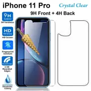 Tempered Glass 9H screen protector for Apple iPhone 11 PRO Front + Film Back
