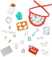 Glitter Girls – Holiday Cookies Set – 23pcs Baking Playset – Apron, Oven Mitt & Kitchen Supplies – 14-inch Doll Accessories – 3 Years + – Holiday Cookies Playset