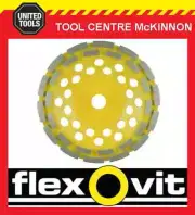 FLEXOVIT 7” / 180mm DOUBLE ROW DIAMOND CUP WHEEL FOR ANGLE GRINDERS