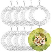 10 Pack 10 Inch Sublimation Wind Spinner Blanks, 3D Aluminum Wind Powered Kin...