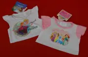 BUILD A BEAR WORKSHOP: SET OF TWO BRAND NEW DISNEY PRINCESS T SHIRTS W TAGS!