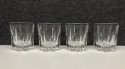 Set of 4 Mikasa Double Old Fashioned SN 102 Wilshire Lead Crystal Glasses 3 7/8"