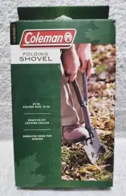 Coleman 23" Folding Camp Shovel W/ Serrated Edge and Locking Collar New in Box