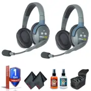 Eartec UL2D UltraLITE 2-Person Headset System (USA) with 6Ave Heaphone and
