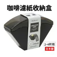 在飛比找樂天市場購物網優惠-日本 咖啡濾紙收納盒 咖啡濾紙盒 濾紙防塵盒 存放盒 2~4