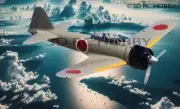 Mitsubishi A6M2 Zero 61" R/C Airplane Laser Cut Balsa Ply Short Kit With Plans