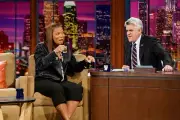 Singer Queen Latifah during an interview with host Jay Leno on Mar- Old Photo 2