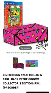 Toe Jam And Earl Collectors Edition PS4 Limited Run Bundle Only 1500 SOLD OUT