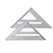 1x Protractor Miter Speed Square 7" Aluminum Triangle Metric Imperial Carpenter
