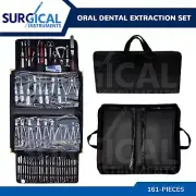161 Pcs Oral Dental Extraction Surgery Kit Extracting Elevators Forceps German G