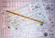 Comet CURTISS ROBIN PLAN to Build a 48" Span FF or RC Model Airplane